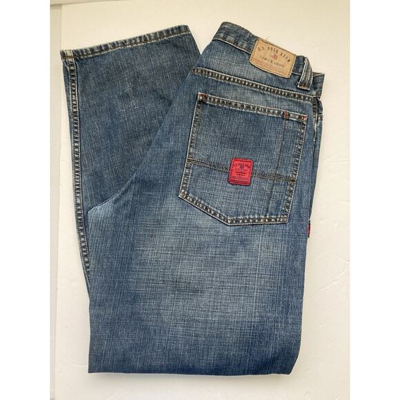 US Polo Assn. Other - Vintage Polo Assn Baggy Jeans Mens 31x30 Denim Y2K 90s Skater Hip Hop